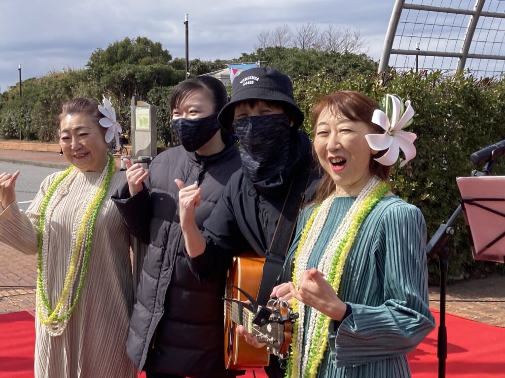 2024年3月2日　袖ヶ浦市海浜公園「そでがーでん」はひな祭りで女性だけの出演者で盛り上がりました。