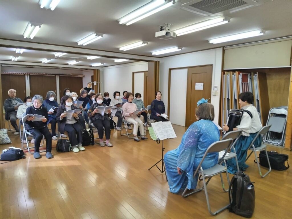 026年4月9日福王台自治会「歌声の会」に、ぶらんこが出演